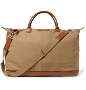 Hartsfield Leather-Trimmed Organic Cotton-Canvas Holdall Bag.jpg